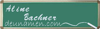 Aline Bachner Visitenkarte